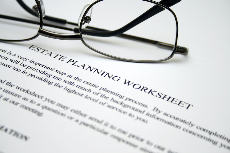 Caregiver Estate planning worksheet
