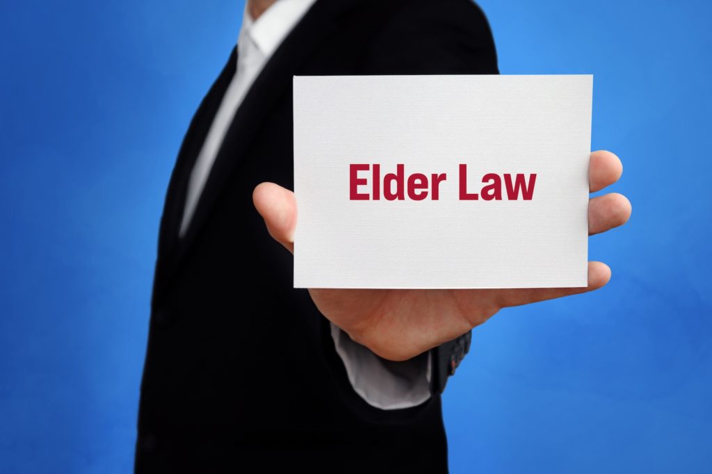 Elder Law Words on a Card