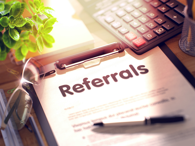 Referrals on a Notebook