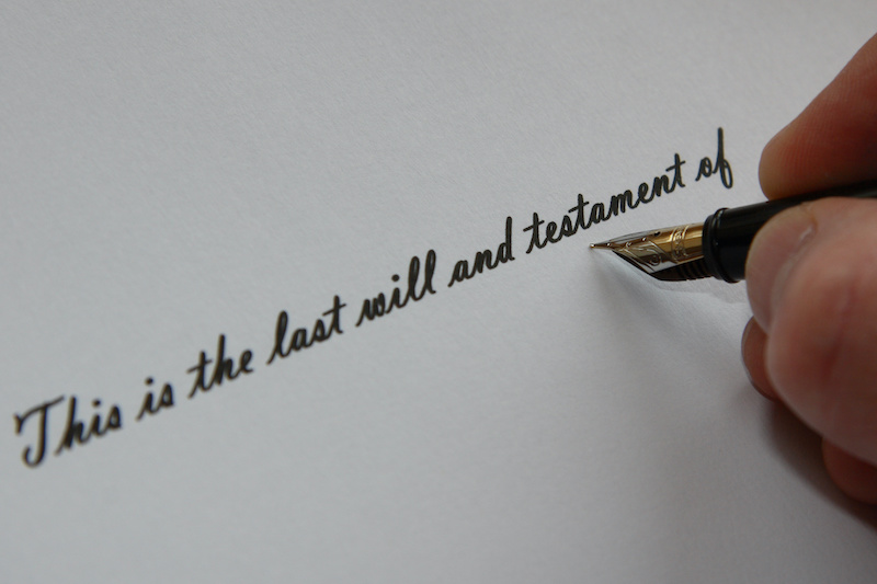 hand written last will & testament