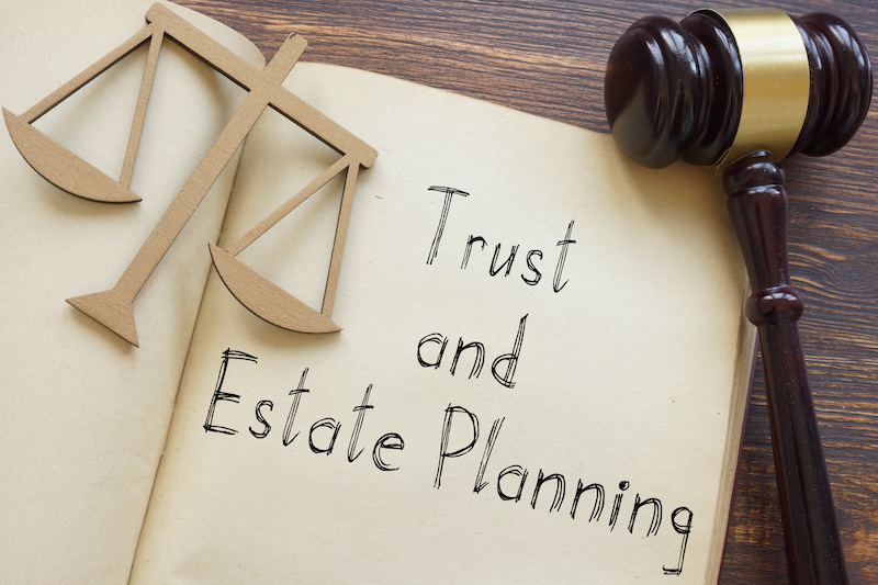 Trust and Estate Planning Gavel and Weights
