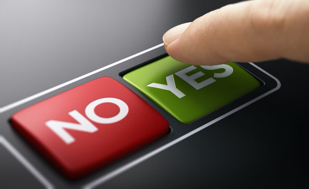 Decision yes No