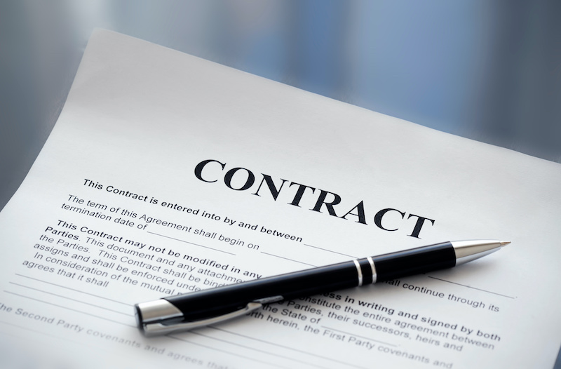Contract for probate court