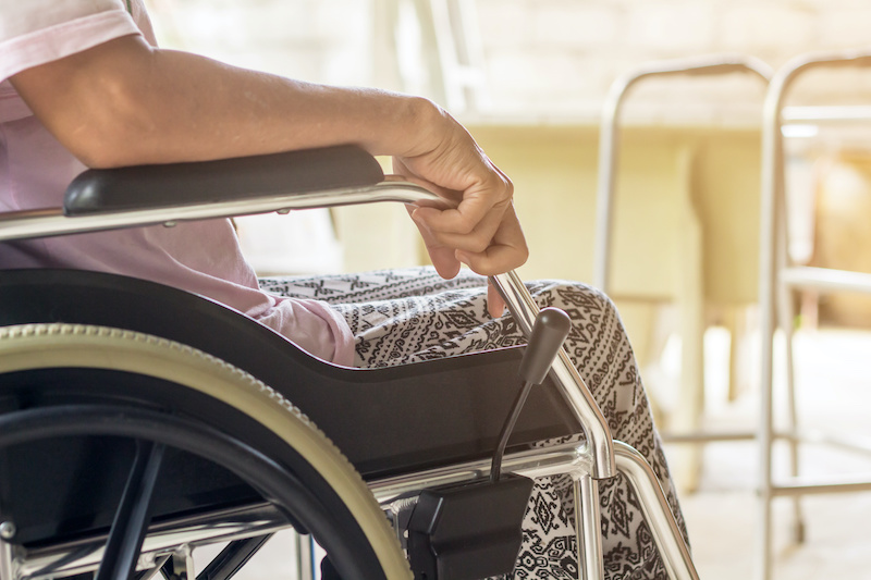 woman in a wheelchair medical equipment