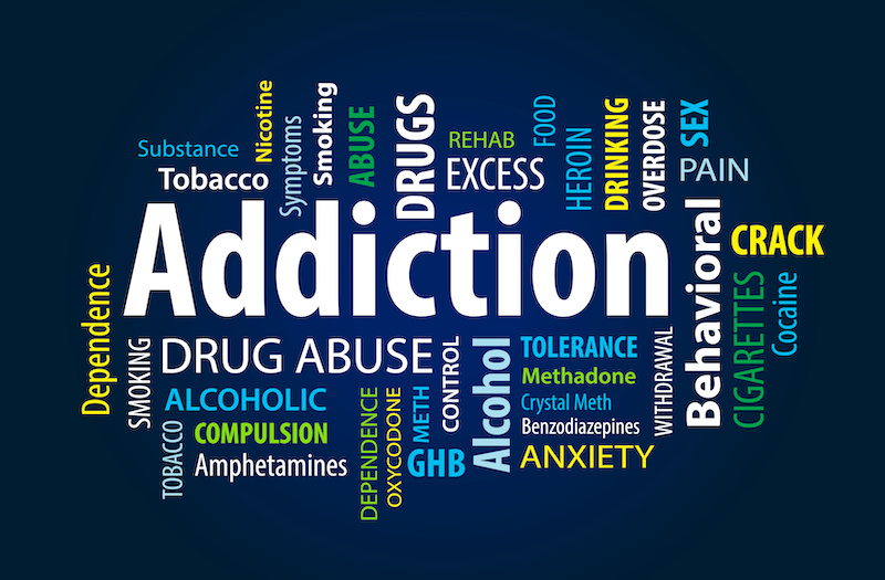 word cloud "addiction"