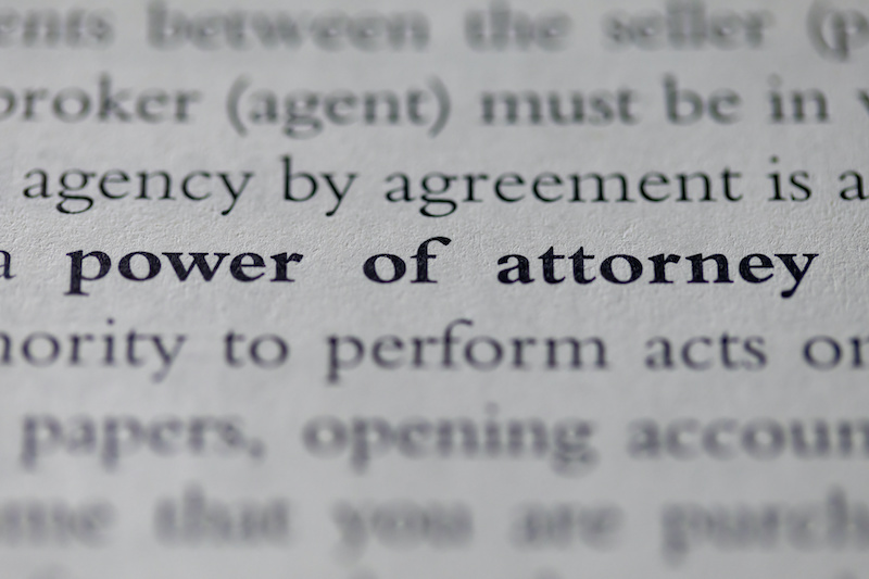 financial poa power of attorney