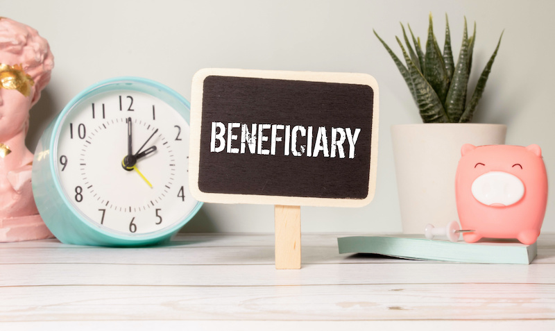 beneficiary word in a dictionary. beneficiary concept.