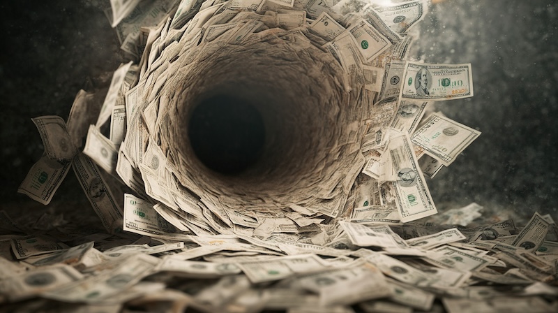 Spiraling debt crisis, vortex of loans and bills --ar 16:9 --personalize ztugtzm --v 6.1 Job ID: d38c9168-e88a-4e1f-957d-5fb834afcc3f