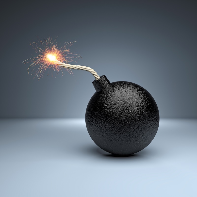 classic bomb concept 3d rendering image
