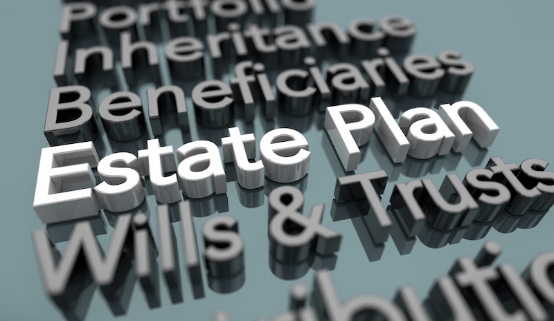 Estate Plan Will Trust Wealth Strategy Assets Money 3d Ilustration