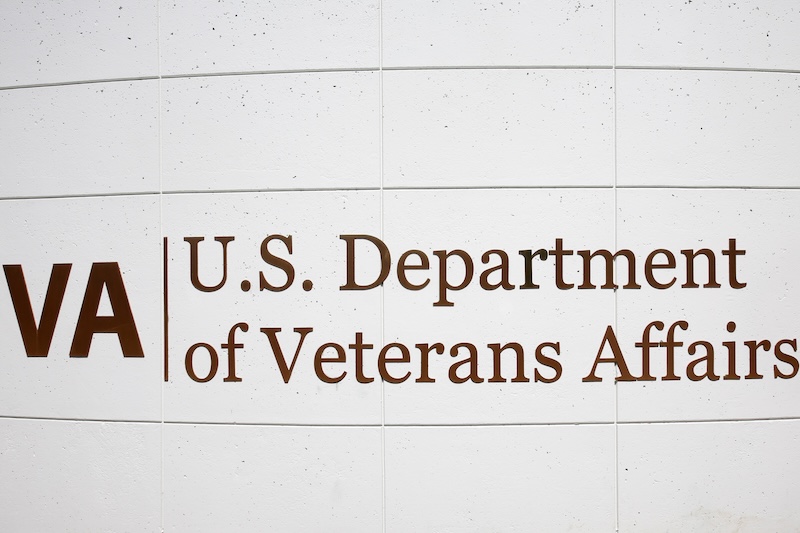 Long Beach, California / USA - March 15, 2021: Sign at the Veterans Affairs complex Long Beach California. Editorial Use Only.