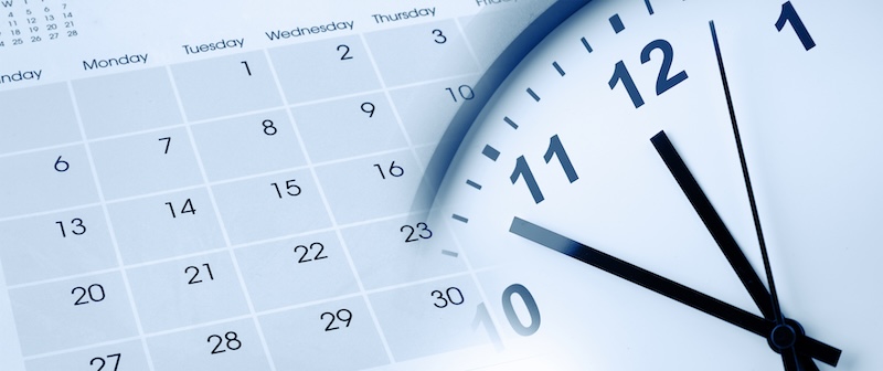 Clock face and calendar composite new home purchase